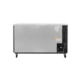 Polarman PLM-BC-3 69" Black Solid Door Back Bar Refrigerator with LED Lighting