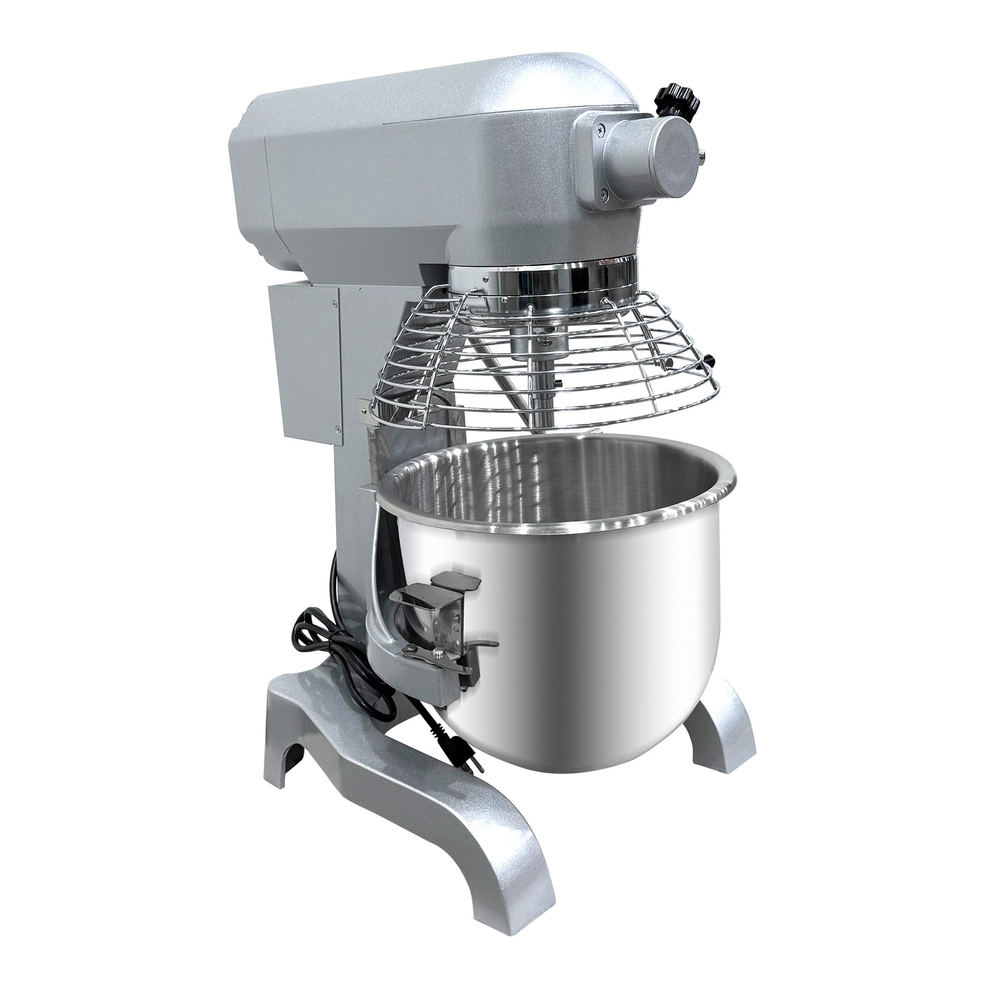 ChefAsst CA-MX20B 20 Qt. 3-Speed Planetary Stand Mixer with Guard & Standard Accessories