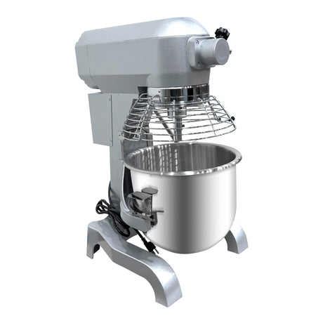 ChefAsst CA-MX20B 20 Qt. 3-Speed Planetary Stand Mixer with Guard & Standard Accessories