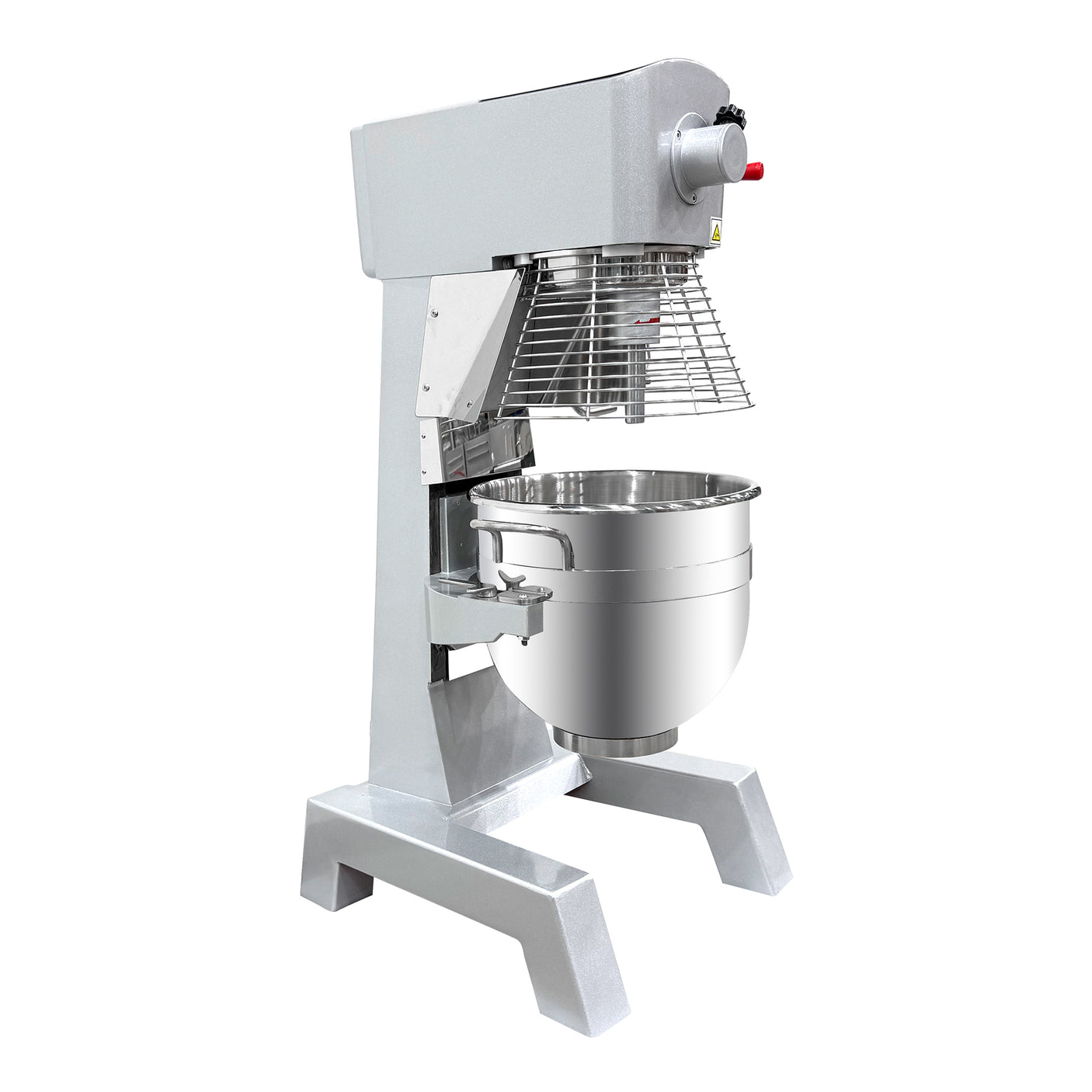 ChefAsst CA-MX30B 30 Qt. 3-Speed Planetary Floor Mixer with Guard & Standard Accessories