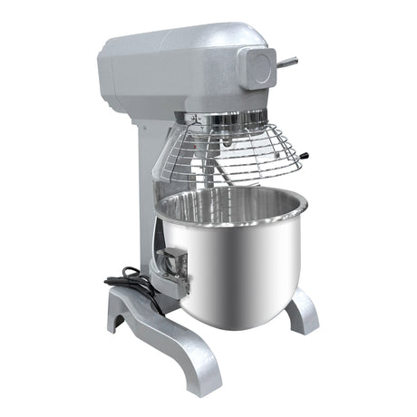 ChefAsst CA-MX20C 20 Qt. 3-Speed Planetary Stand Mixer with Guard & Standard Accessories