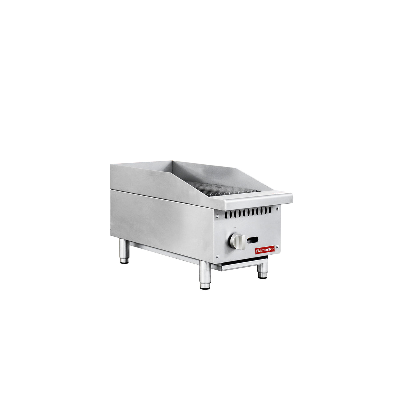 Flamaster FLM-CB12-M 12" Countertop Gas Charbroiler, NG/LPG, 35,000 BTU, 1 Burner
