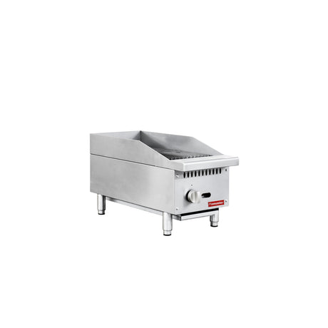 Flamaster FLM-CB12-M 12" Countertop Gas Charbroiler, NG/LPG, 35,000 BTU, 1 Burner
