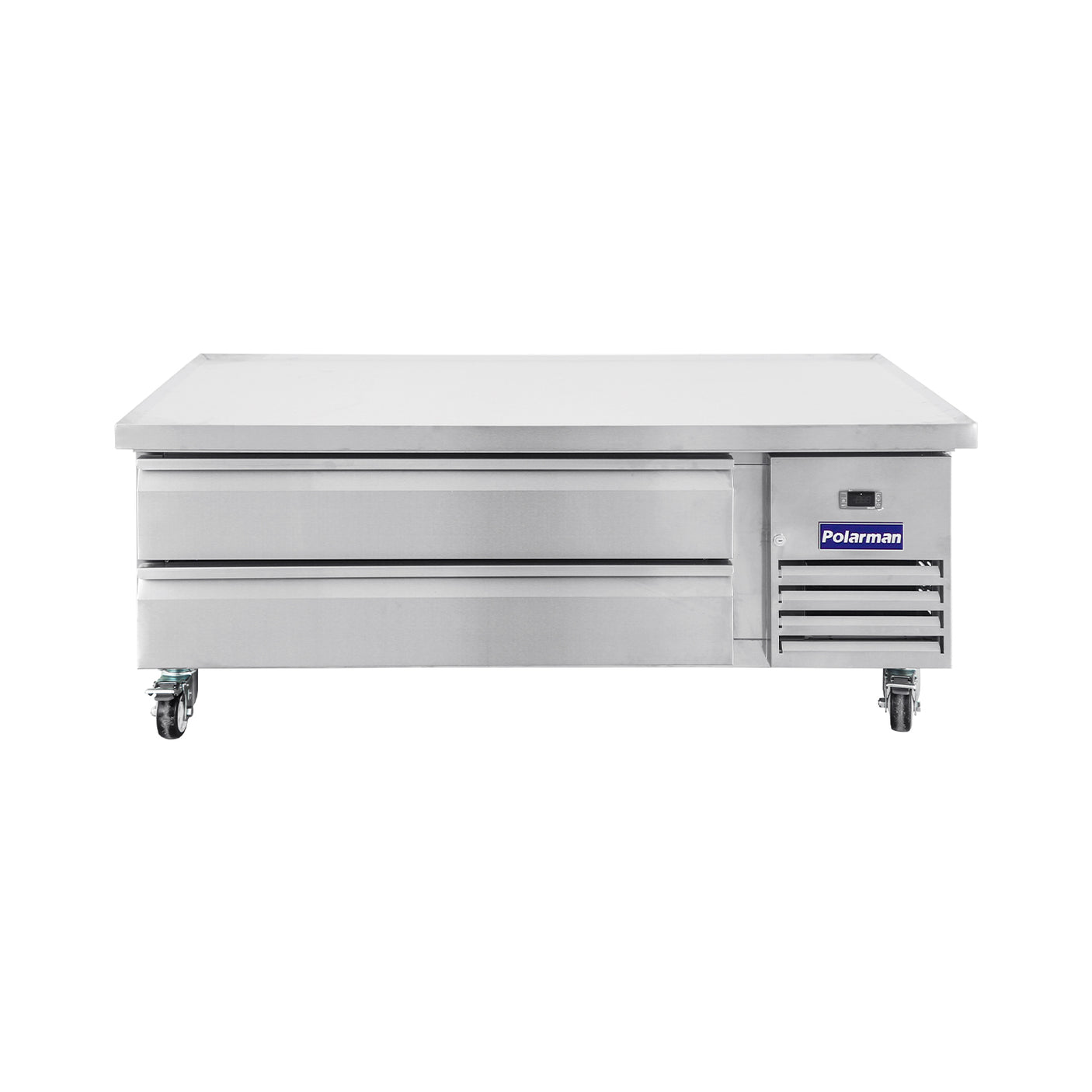 Polarman PLM-CBR60 62" Refrigerated Chef Base, 2 Drawers, 8.7 cu ft, Stainless Steel