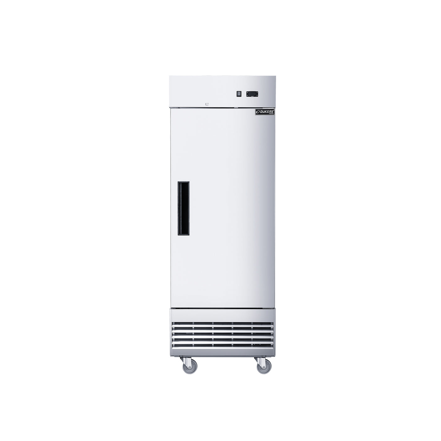 Dukers D28ER 27 1/2" One Section Reach-In Refrigerator with Solid Full Door, Bottom Mount, Stainless Steel, 15.9 Cu.Ft.