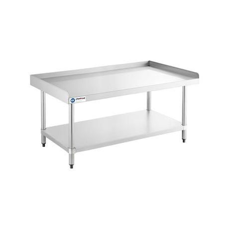 ChefAsst 30" x 60" CA-ESS-3060-316 16-Gauge 304 Stainless Steel Equipment Stand with 201 Stainless Steel Legs and Undershelf