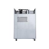Dukers D55AR 55 1/8" Two Section Reach-In Refrigerator with Solid Full Doors, Top Mount, Stainless Steel, 42.3 Cu.Ft.