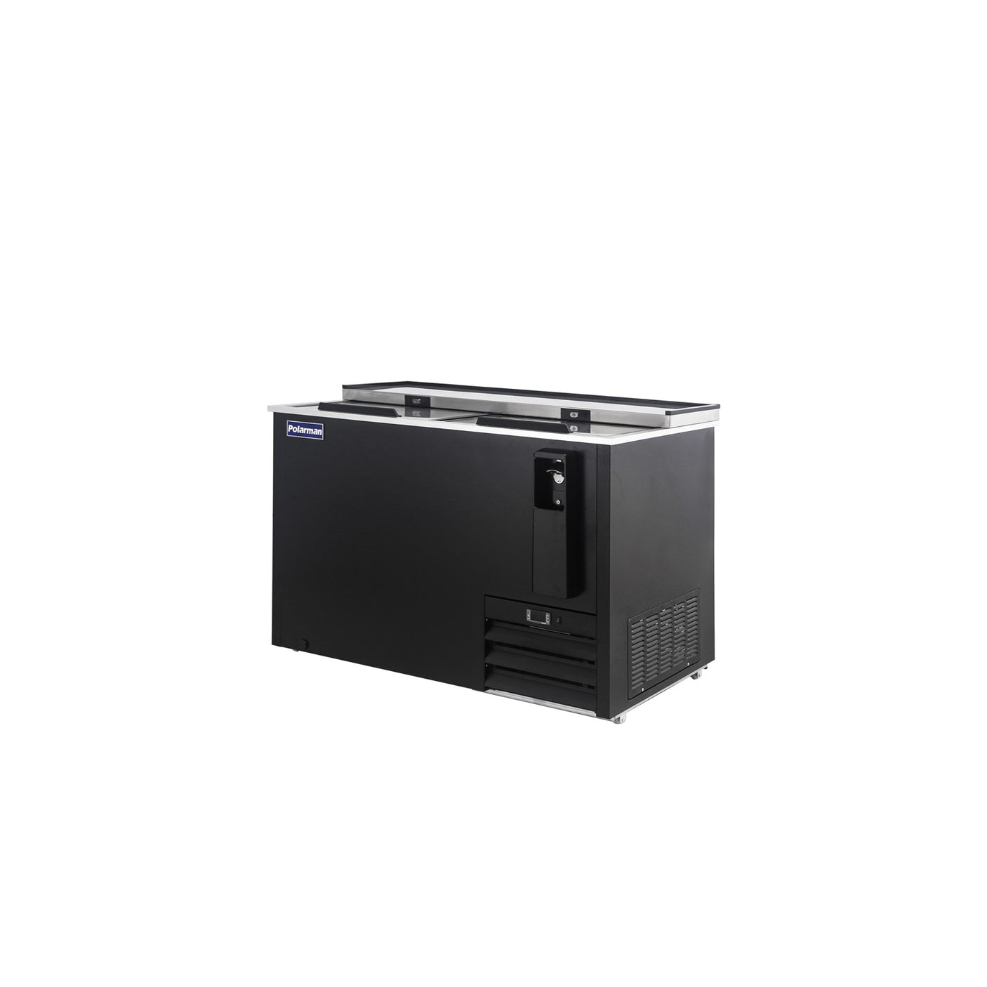 Polarman PLM-B50A 49 7/16" Black Horizontal Bottle Cooler