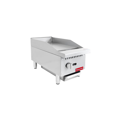 Flamaster FLM-G12-M 12" Countertop Griddle with Manual Control, NG/LPG, 30,000 BTU, 1 Burner