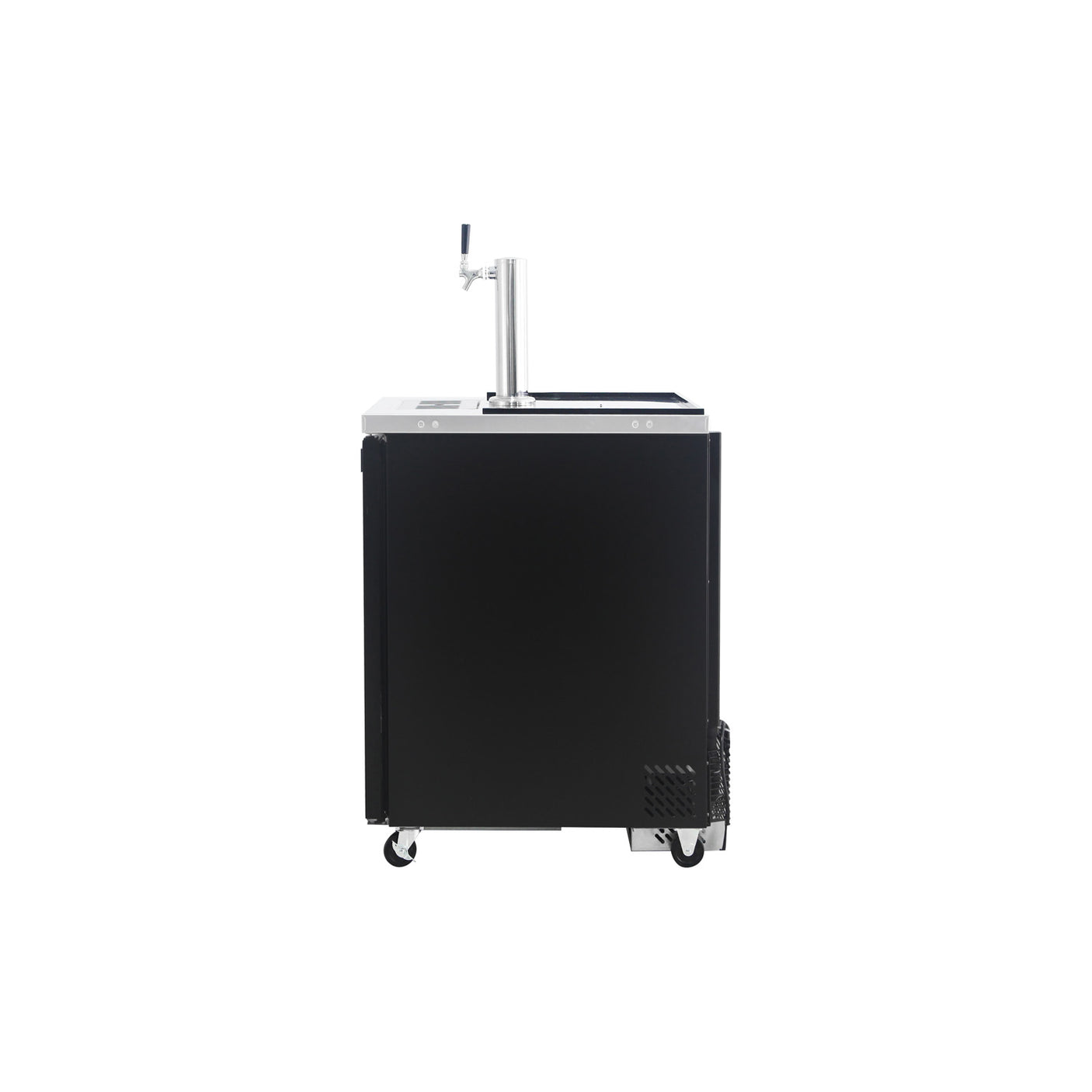 Polarman PLM-BCBD1 24 1/8" Single Tap Kegerator Beer Dispenser with 2 Solid Doors, 8.1 cu. ft.