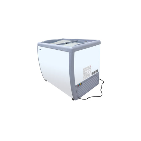 Polarman PLM-S260F 39" Mobile Ice Cream Display Freezer, Flat Sliding Lid with 3 Baskets, 7.4 cu. ft.