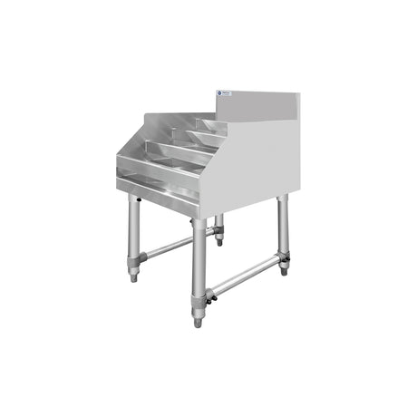 ChefAsst 18" Wide CA-LD1823-316 5-Tier Stainless Steel Commercial Liquor Shelf Display Rack