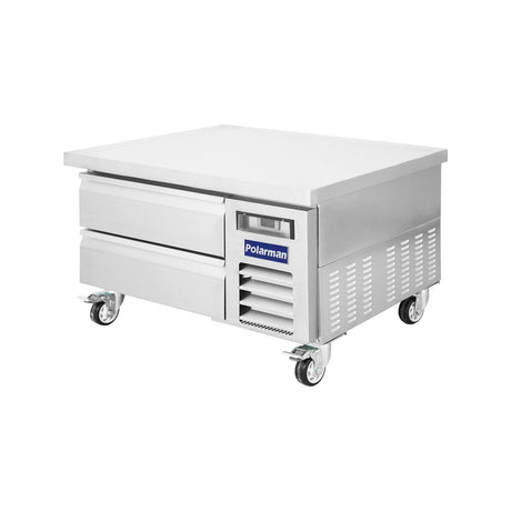 Polarman PLM-CBR36 37 15/16" Refrigerated Chef Base, 2 Drawers, 5.1 cu ft, Stainless Steel