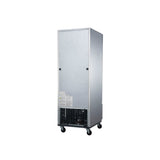 Dukers D28R 27 1/2" One Section Reach-In Refrigerator with Solid Full Door, Bottom Mount, Stainless Steel, 18.8 Cu.Ft.