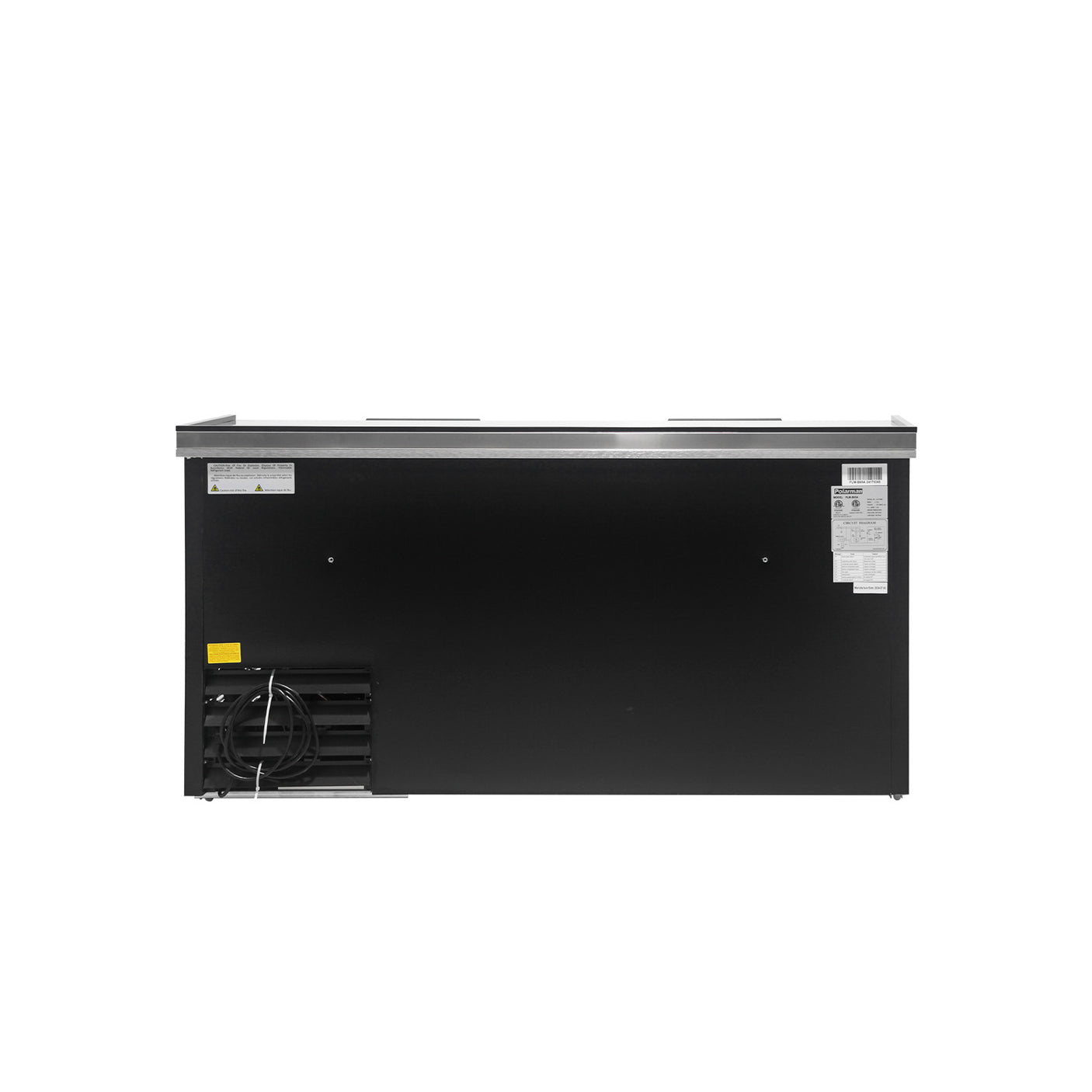 Polarman PLM-B65A 64 5/16" Black Horizontal Bottle Cooler