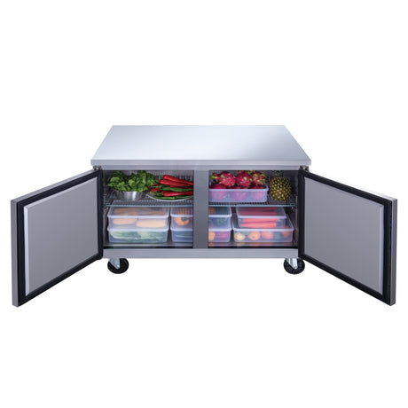 Dukers DUC36R 36" Undercounter Refrigerator with Two Solid Full Doors, 9.6 Cu.Ft.
