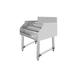 ChefAsst 24" Wide CA-LD2423-316 5-Tier Stainless Steel Commercial Liquor Shelf Display Rack