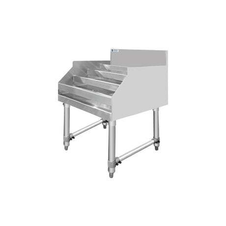 ChefAsst 24" Wide CA-LD2423-316 5-Tier Stainless Steel Commercial Liquor Shelf Display Rack