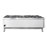 Flamaster FLM-HP36-M 36" Countertop Gas Hot Plate, NG/LPG, 150,000 BTU, 6 Burners