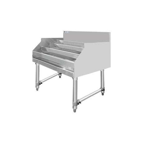 ChefAsst 36" Wide CA-LD3623-316 5-Tier Stainless Steel Commercial Liquor Shelf Display Rack