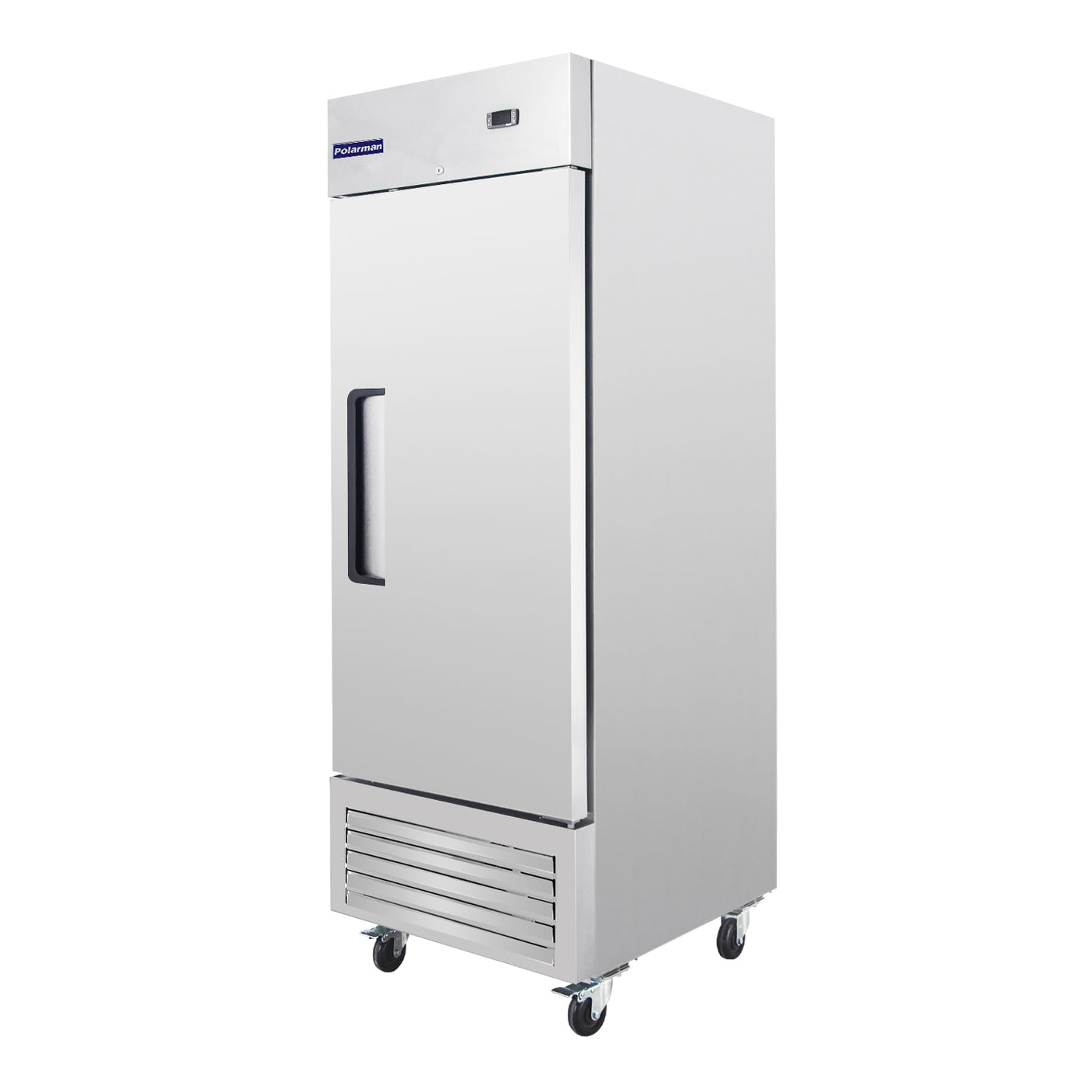 Polarman PLM-19RS 26 3/16" Reach-In Refrigerator with Single Solid Door, Bottom Mount, Stainless Steel, 19 cu. ft.