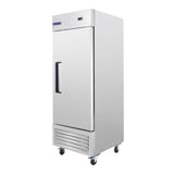 Polarman PLM-19RS 26 3/16" Reach-In Refrigerator with Single Solid Door, Bottom Mount, Stainless Steel, 19 cu. ft.
