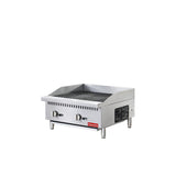 Flamaster FLM-CB24-M 24" Countertop Gas Charbroiler, NG/LPG, 70,000 BTU, 2 Burners
