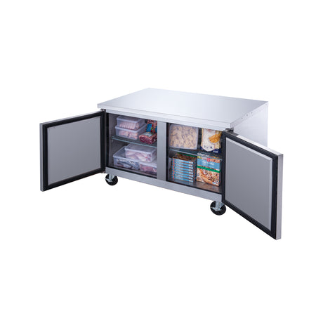 Dukers DUC36R 36" Undercounter Refrigerator with Two Solid Full Doors, 9.6 Cu.Ft.