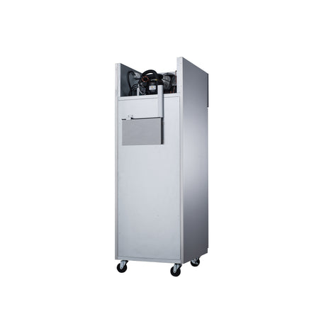 Dukers D28AF 27 1/2" One Section Reach-In Freezer with Solid Full Door, Top Mount, Stainless Steel, 19.1 Cu.Ft.
