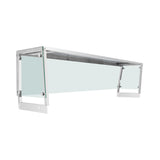 Flamaster FLM-ST5-OSG Trapezoid Sneeze Guard for 5-Pan Steam Table