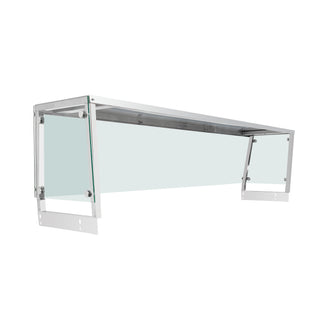Flamaster FLM-ST5-OSG Trapezoid Sneeze Guard for 5-Pan Steam Table
