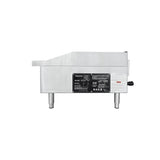 Flamaster FLM-G36-M 36" Countertop Griddle with Manual Control, NG/LPG, 90,000 BTU, 3 Burners