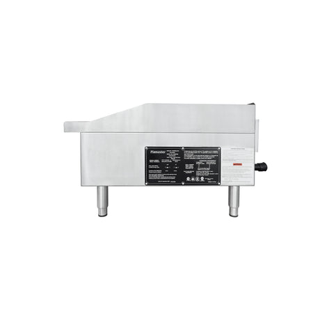 Flamaster FLM-G36-M 36" Countertop Griddle with Manual Control, NG/LPG, 90,000 BTU, 3 Burners