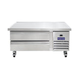 Polarman PLM-CBR48 50" Refrigerated Chef Base, 2 Drawers, 5.9 cu ft, Stainless Steel