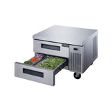 Dukers DCB36-D2 36" Refrigerated Chef Base with 2 Drawers, All Stainless Steel