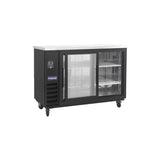 Polarman PLM-BC3-24SD 61" Black Glass Door Back Bar Refrigerator with LED Lighting