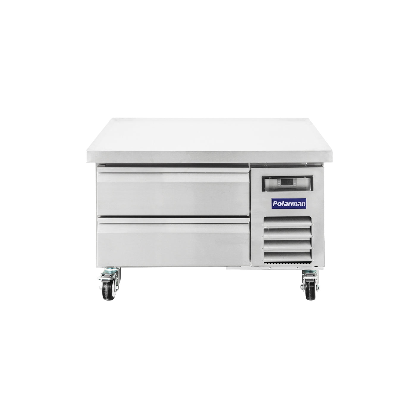 Polarman PLM-CBR36 37 15/16" Refrigerated Chef Base, 2 Drawers, 5.1 cu ft, Stainless Steel