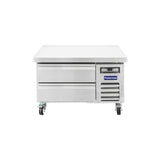 Polarman PLM-CBR36 37 15/16" Refrigerated Chef Base, 2 Drawers, 5.1 cu ft, Stainless Steel