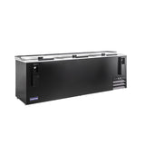 Polarman PLM-B95A 95 5/16" Black Horizontal Bottle Cooler