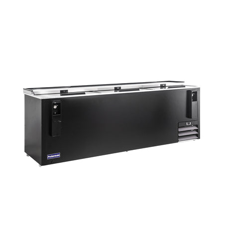 Polarman PLM-B95A 95 5/16" Black Horizontal Bottle Cooler