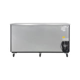 Polarman PLM-BC4-24 73" Black Solid Door Back Bar Refrigerator with LED Lighting