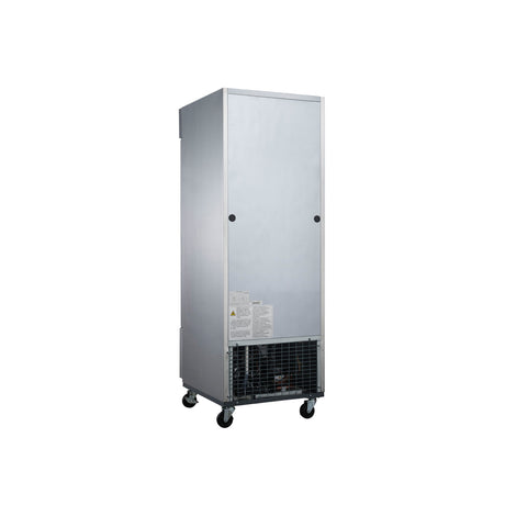 Dukers D28R 27 1/2" One Section Reach-In Refrigerator with Solid Full Door, Bottom Mount, Stainless Steel, 18.8 Cu.Ft.
