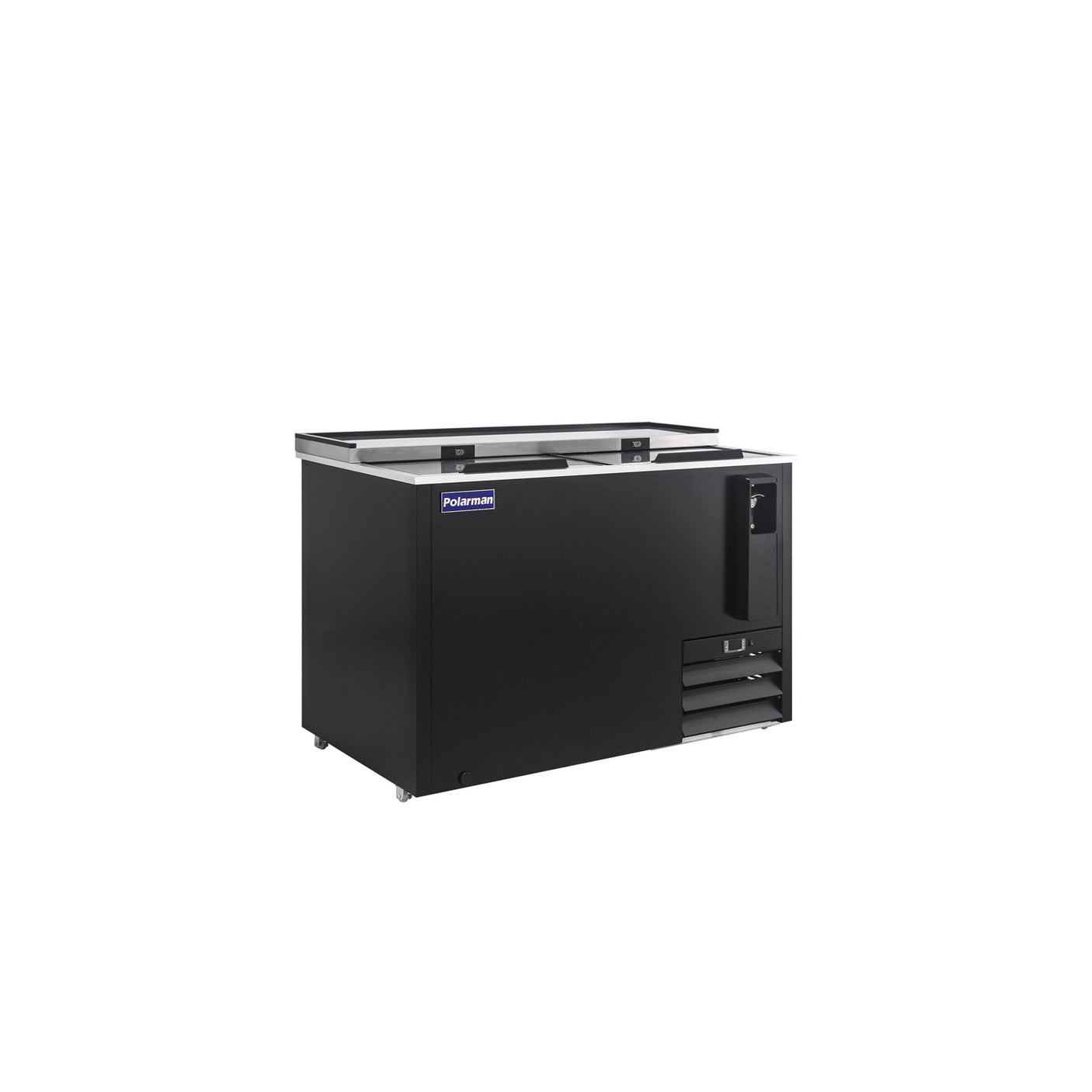 Polarman PLM-B50A 49 7/16" Black Horizontal Bottle Cooler