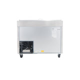 Polarman PLM-P44S 47 3/8" Refrigerated Pizza Prep Table with One Solid Full Door, (6) 1/3 Size Pans