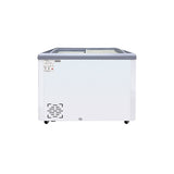 Polarman PLM-S260F 39" Mobile Ice Cream Display Freezer, Flat Sliding Lid with 3 Baskets, 7.4 cu. ft.