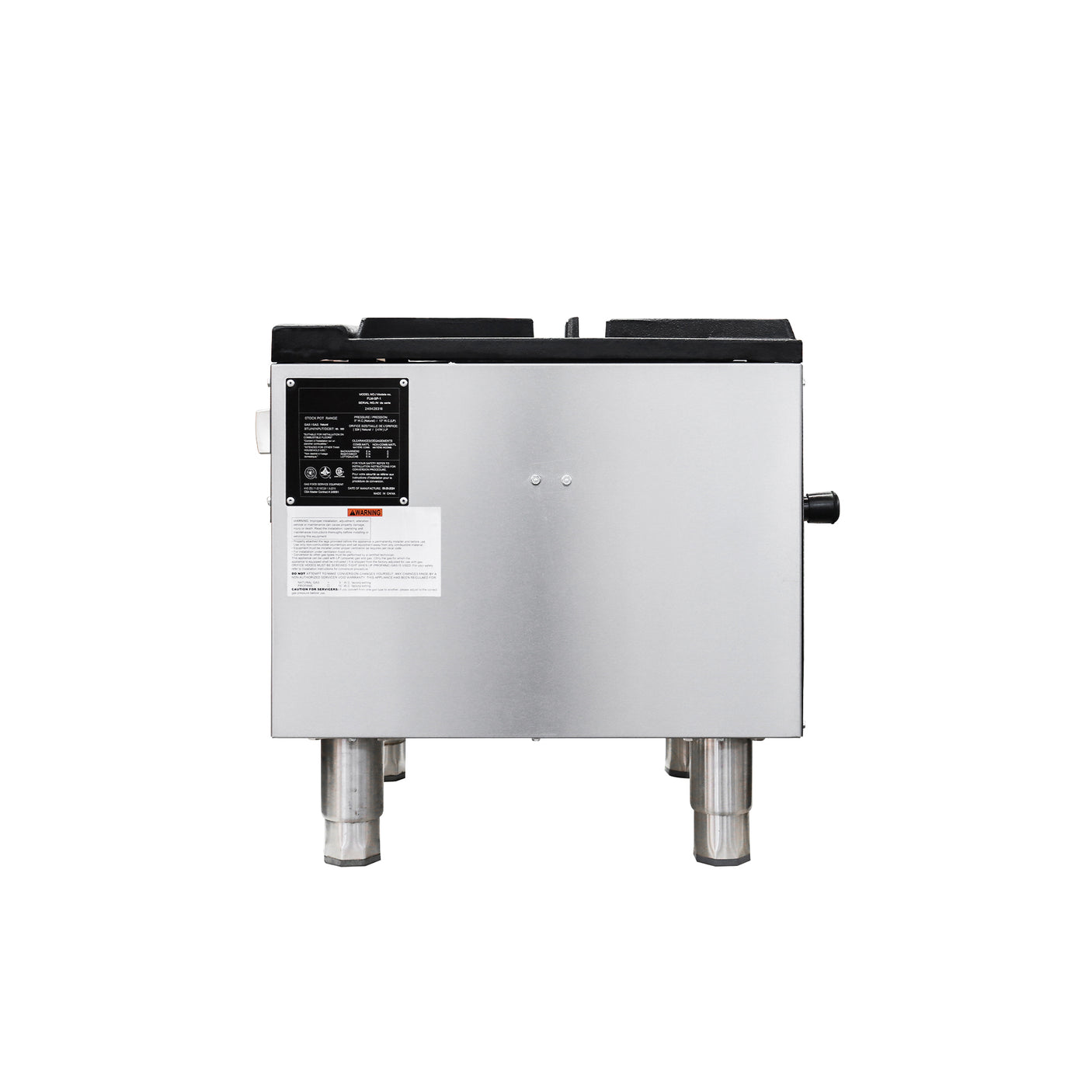 Flamaster FLM-SP-1 18” NG/LPG Stock Pot Range, 1 Three Ring Burner, 80,000 BTU