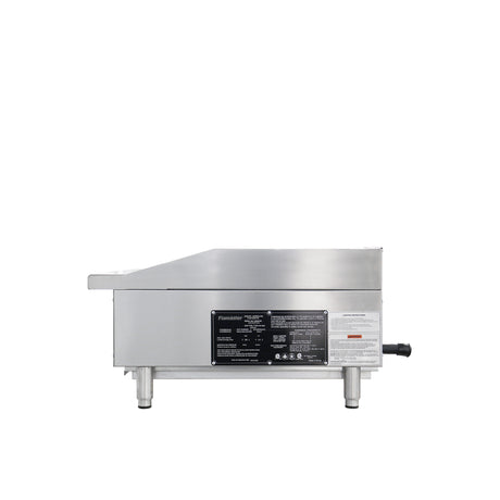 Flamaster FLM-CB24-M 24" Countertop Gas Charbroiler, NG/LPG, 70,000 BTU, 2 Burners