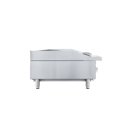 Flamaster FLM-CB48-M 48" Countertop Gas Charbroiler, NG/LPG, 140,000 BTU, 4 Burners