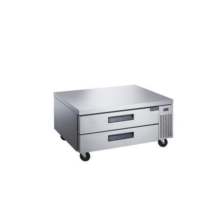 Dukers DCB52-D2 52" Refrigerated Chef Base with 2 Drawers, All Stainless Steel