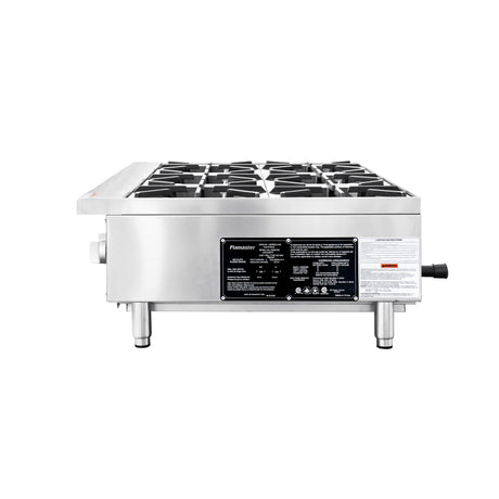 Flamaster FLM-HP36-M 36" Countertop Gas Hot Plate, NG/LPG, 150,000 BTU, 6 Burners